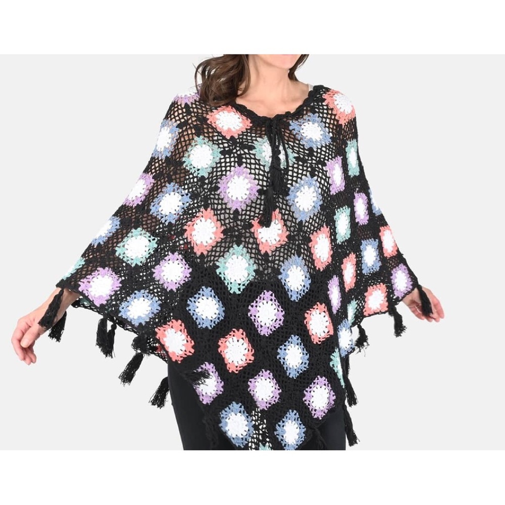 HAND CROTCHET PONCHO💕